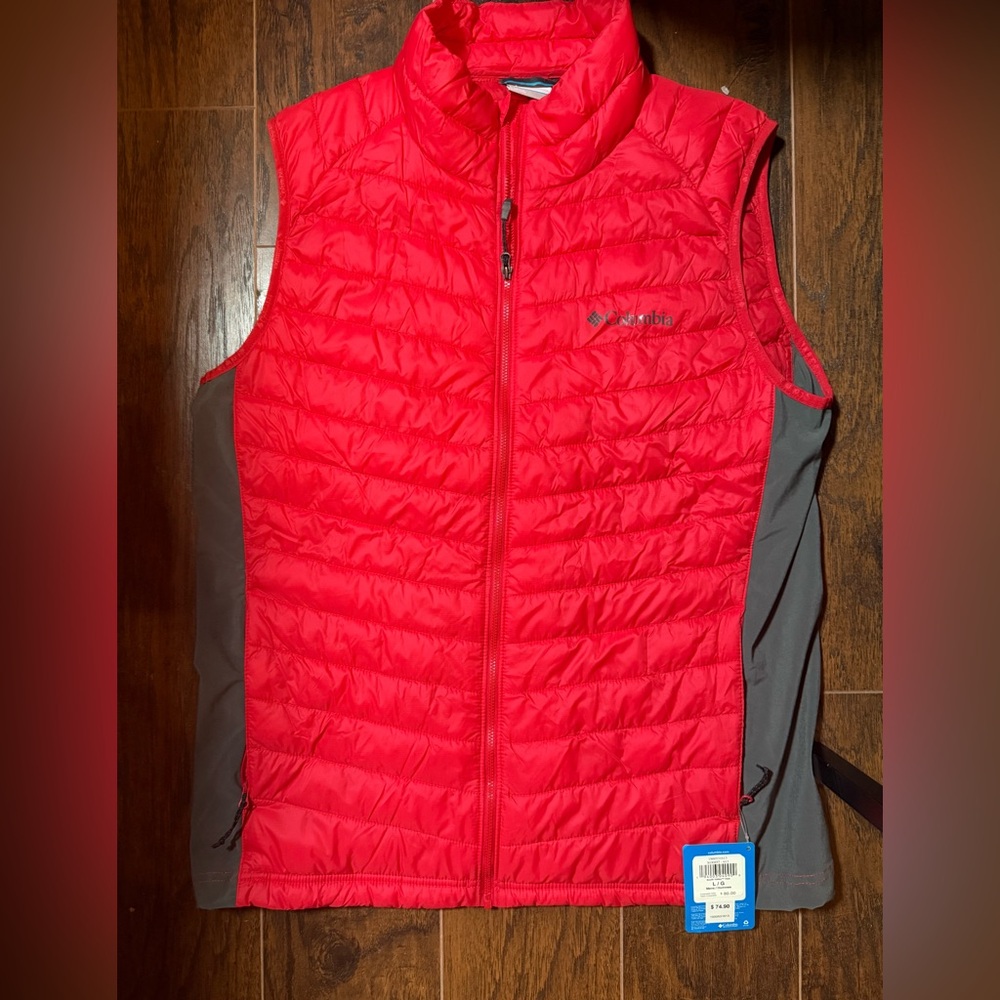 Columbia Red Puffer Vest